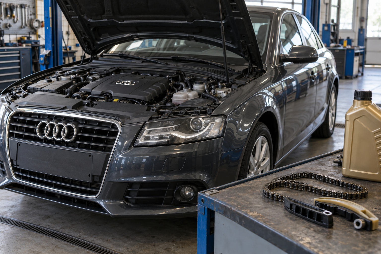 Audi с двигателем 2.0 TFSI: повышенный расход масла, цепь ГРМ и как продлить ресурс мотора