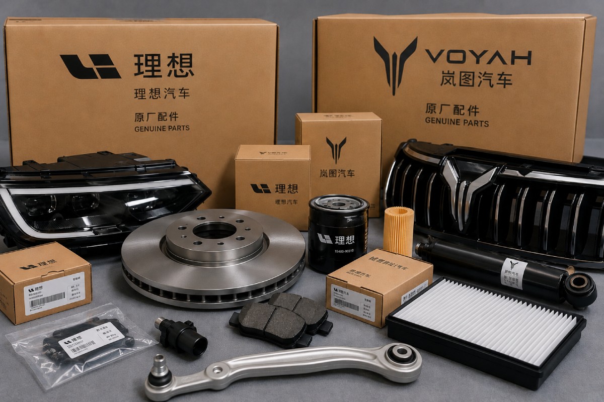 Оригинальные запчасти для автомобилей Lixiang и Voyah с фирменными коробками